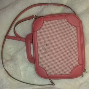 Kate Spade Traveler Trunk Box Crossbody Bag Pink